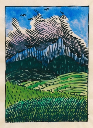 Picture of KOMPOSITION AUS PFLASTER UND WIESE VIII 1924