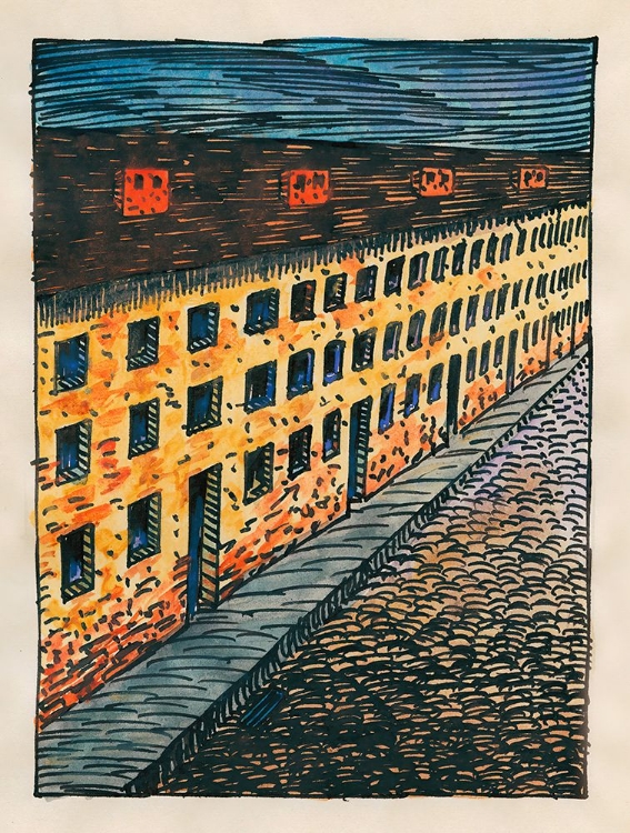 Picture of KOMPOSITION AUS PFLASTER UND WIESE XVI 1924