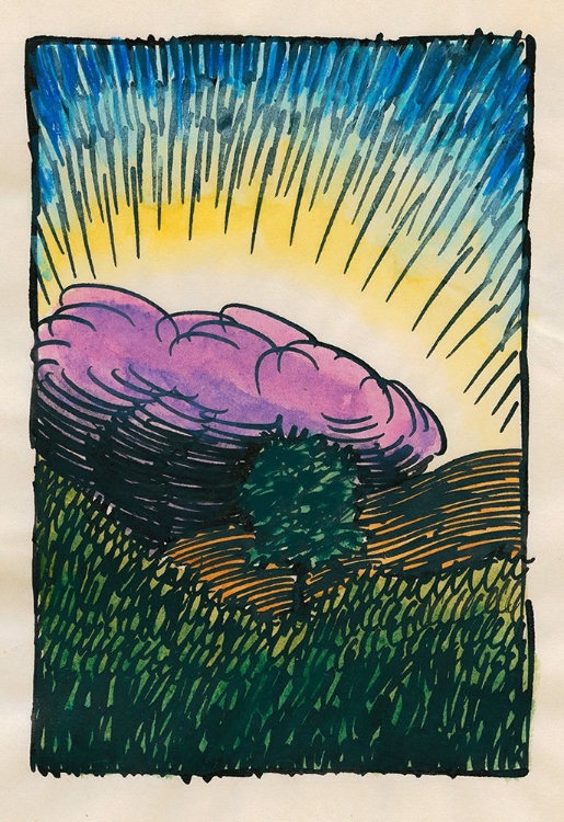 Picture of KOMPOSITION AUS PFLASTER UND WIESE XVII 1924