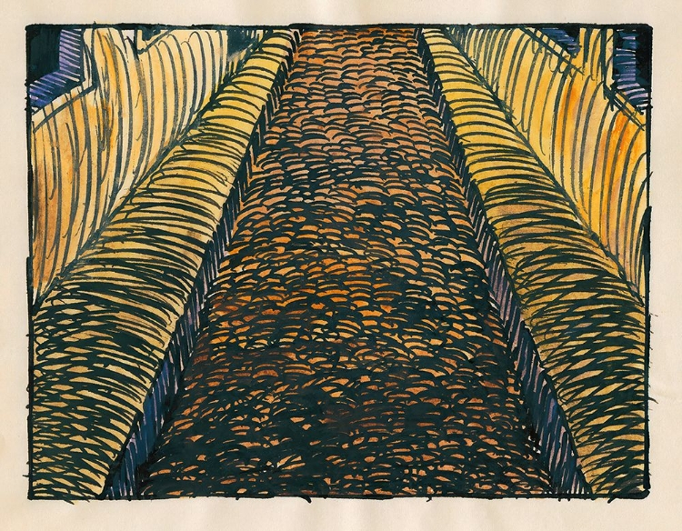 Picture of KOMPOSITION AUS PFLASTER UND WIESE XVIII 1924