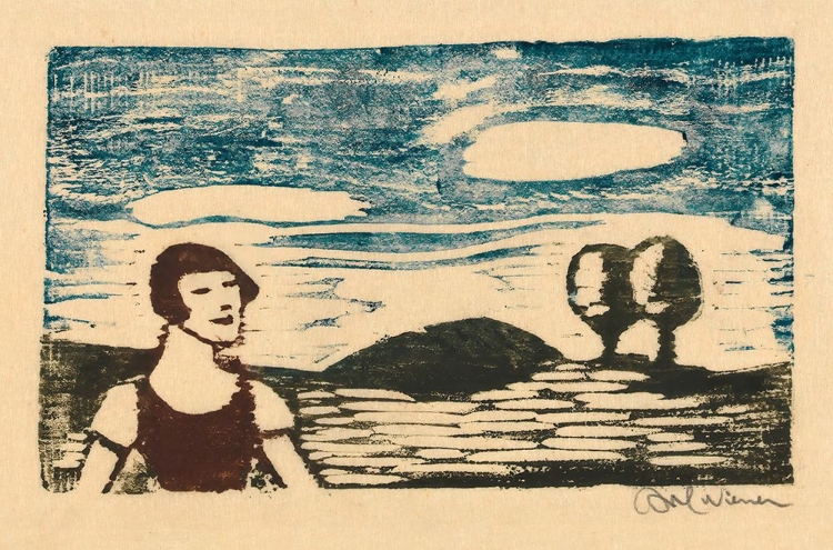 Picture of LANDSCHAFT MIT FRAU 1930
