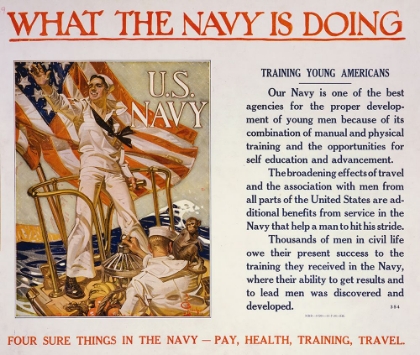 Picture of WHAT THE NAVY IS DOING 1918