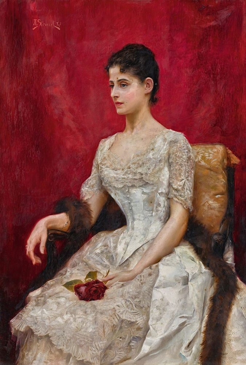 Picture of LADY IN WHITE 1887