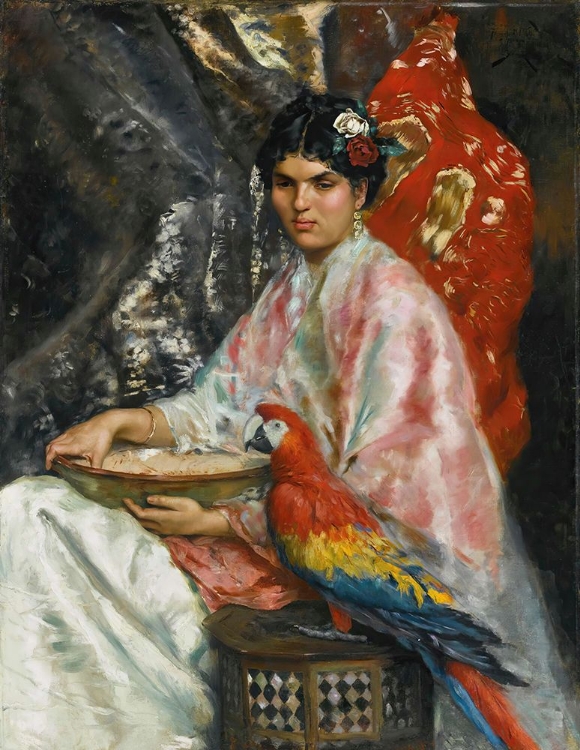 Picture of LADY WITH A PARROT 1875