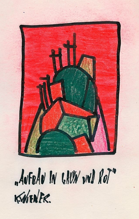 Picture of AUFBAU IN GRUN UND ROT 1921