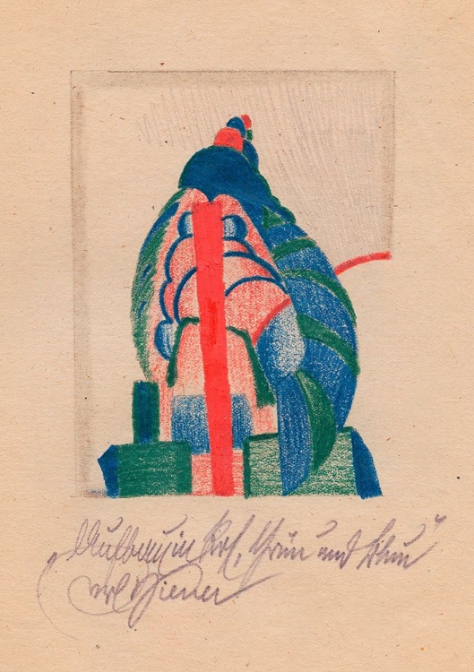 Picture of AUFBAU IN ROT, GRUN UND BLAU 1923