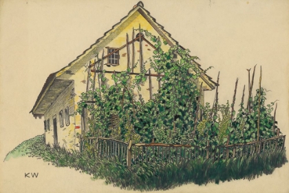 Picture of BAUERNHAUS MIT VORGARTEN 1924