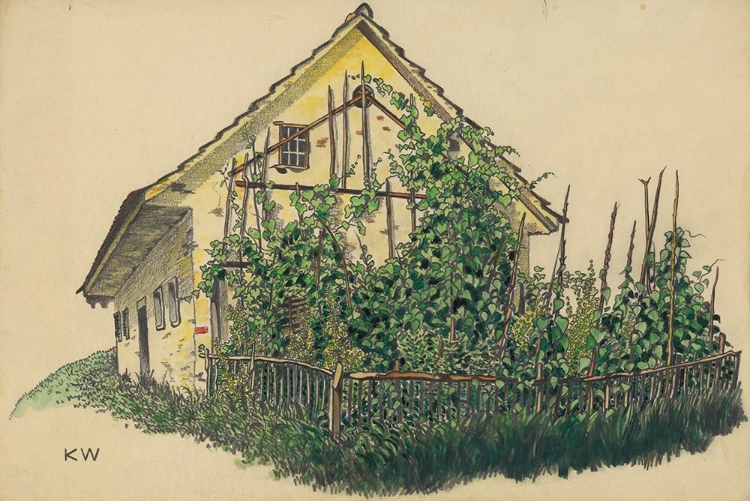 Picture of BAUERNHAUS MIT VORGARTEN 1924