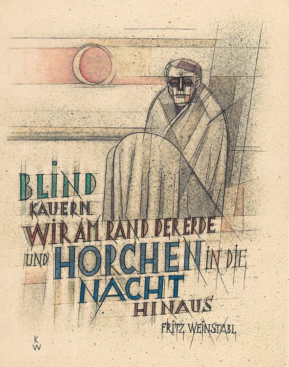 Picture of BLIND KAUERN WIR AM RAND DER ERDE 1935