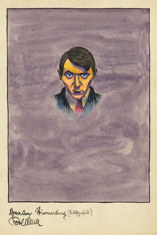 Picture of GRAUE STIMMUNG SELBSTPORTRAT 1923