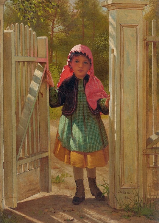 Picture of GIRL AT THE DOORWAY 1867