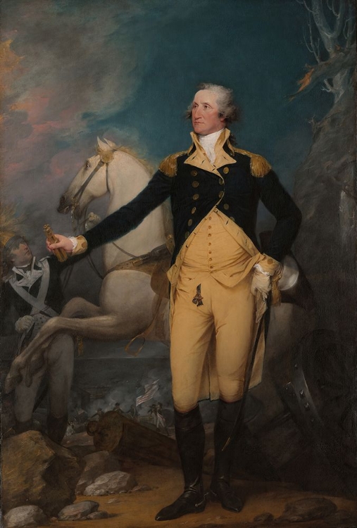 Picture of GENERAL GEORGE WASHINGTON AT TRENTON 1792