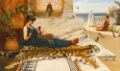 Picture of THE TIGERSKIN SEWING GIRL 1889