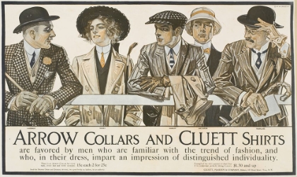 Picture of ARROW COLLARS CLUETT SHIRTS DISTINGUISHED INDIVIDUALITY