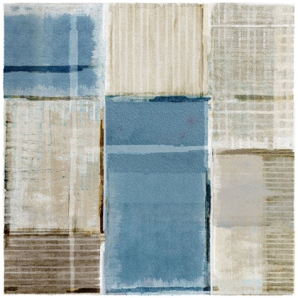 Picture of BLUE COASTAL PATCHWORK I