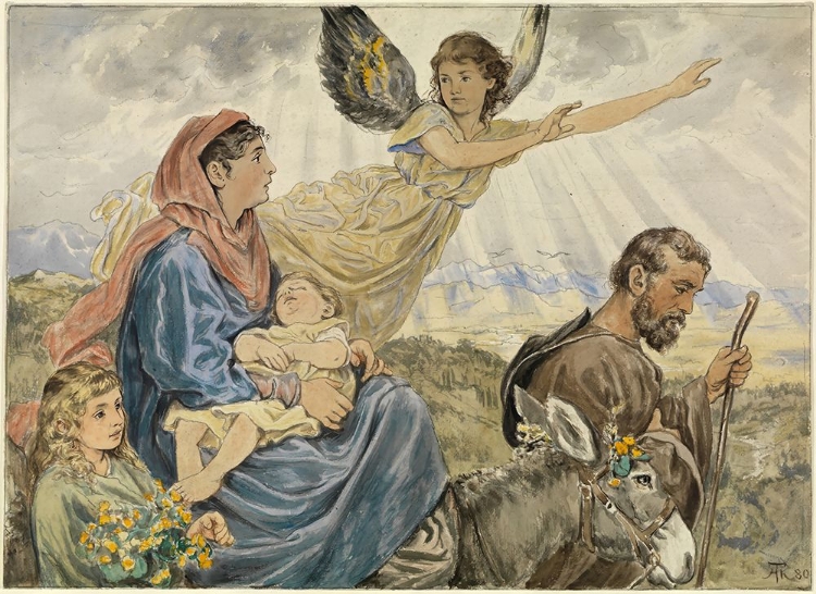 Picture of ESCAPE TO EGYPT 1880