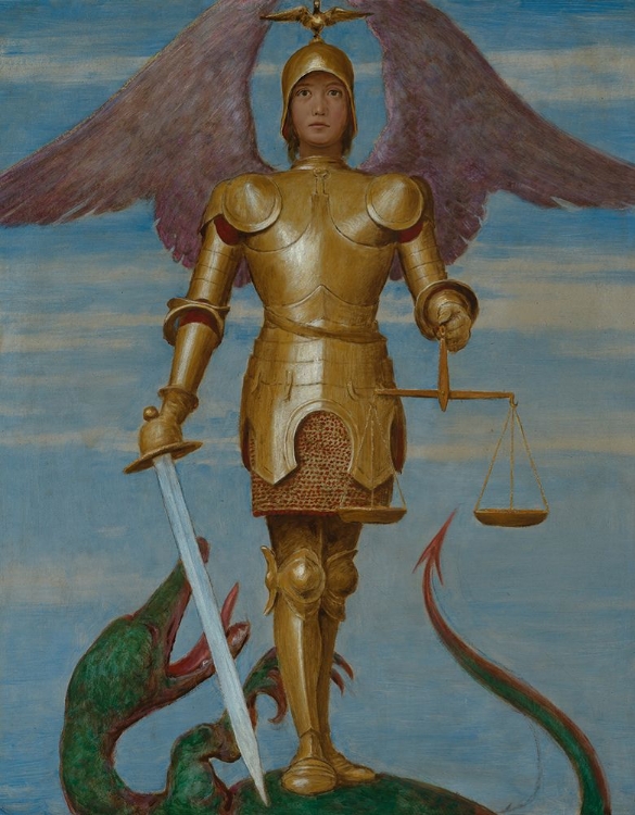 Picture of SEPTEMBER ST MICHAEL AS WEIGHER OF SOULS 1906