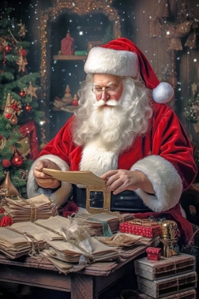 Picture of CHECKING HIS LIST