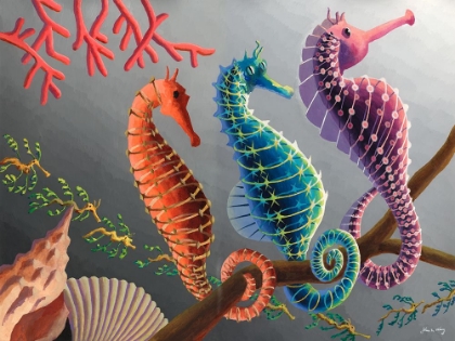 Picture of THREE SEAHORSES