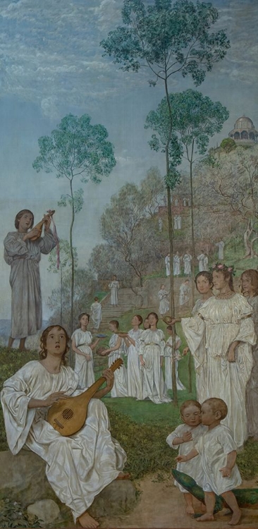 Picture of EASTER TRIPTYCH FIELDS OF THE BLESSED PARADISE 1907
