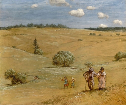 Picture of HILLY LANDSCAPE 1889
