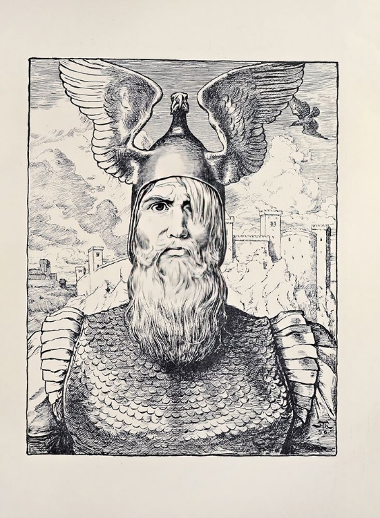 Picture of HEAD OF WOTAN 1897