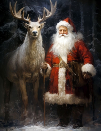 Picture of SANTA AND HIS REINDEER
