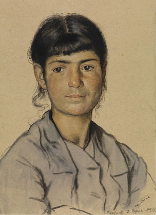 Picture of PORTRAIT OF A YOUNG NEAPOLITAN WOMAN 1880