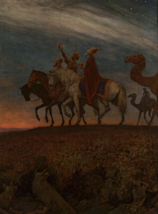 Picture of THREE MAGI ON THE WAY TO BETHLEHEM 1906