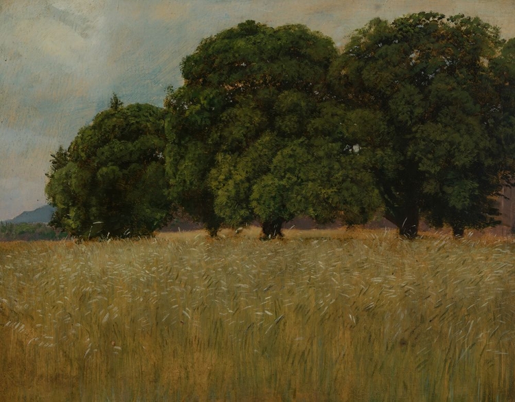 Picture of CORNFIELD WITH DECIDUOUS TREES 1880