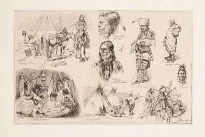 Picture of IN THE LODGES OF THE BLACKFEET INDIANS 1887