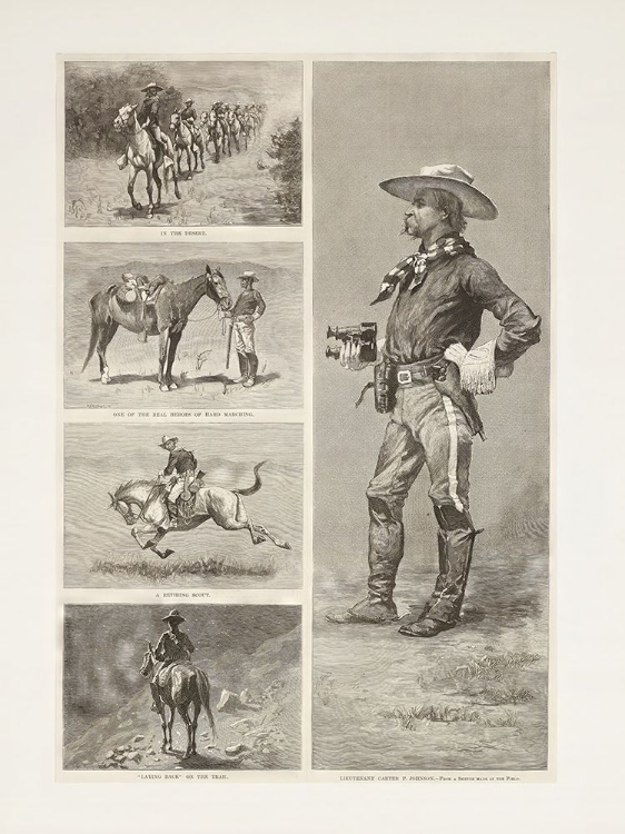 Picture of LIEUTENANT JOHNSON AND THE TENTH UNITED STATES CAVALRY IN ARIZONA 1888