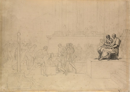 Picture of STUDY FOR THE EXECUTION OF THE SONS OF BRUTUS CIRCA 1785