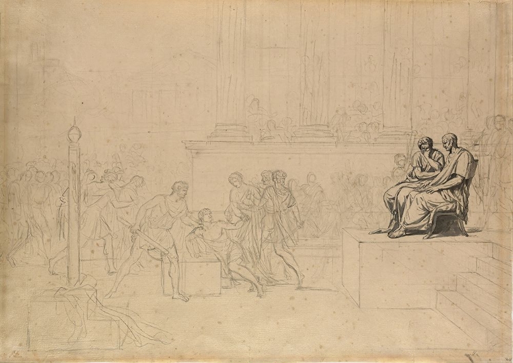 Picture of STUDY FOR THE EXECUTION OF THE SONS OF BRUTUS CIRCA 1785