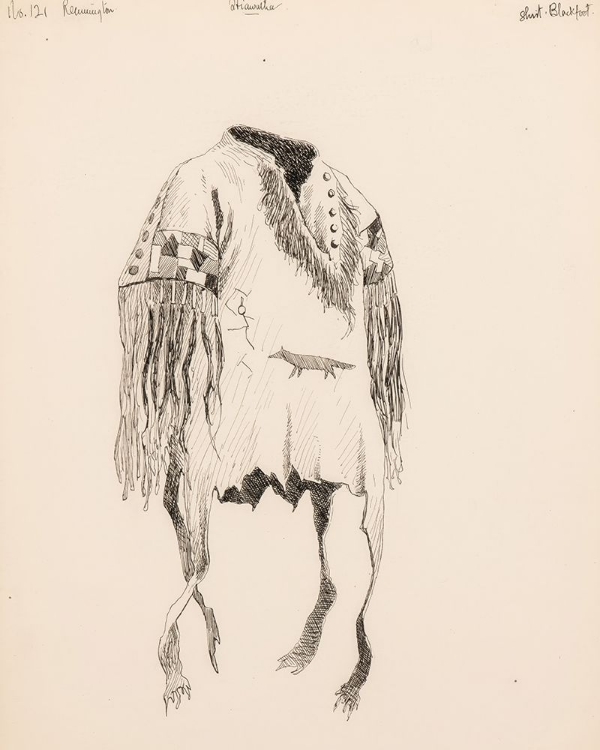 Picture of SHIRT BLACKFOOT, ILLUSTRATION FOR THE SONG OF HIAWATHA 1889