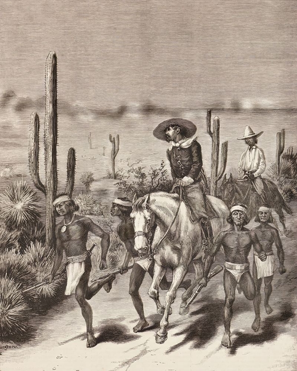 Picture of THE APACHE WAR INDIAN SCOUTS ON GERONIMOS TRAIL 1886