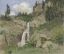 Picture of LANDSCAPE WITH WATERFALL DECORATION FOR A PUPPET THEATER 1870