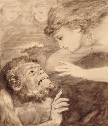 Picture of THE RHINEMAIDENS AND ALBERICH 1878