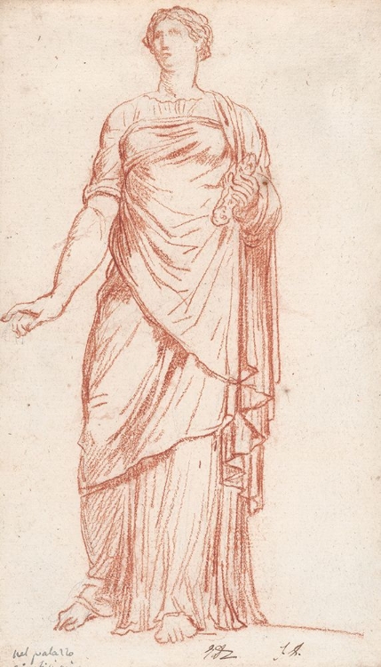 Picture of STATUE OF FLORA SEEN FROM THE FRONT, IN THE PALAZZO GIUSTINIANI, ROME