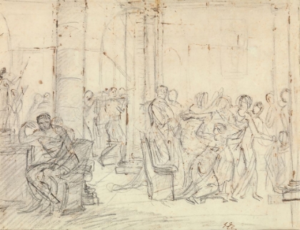 Picture of STUDY FOR THE LICTORS BRINGING BRUTUS THE BODIES OF HIS SONS CIRCA 1788