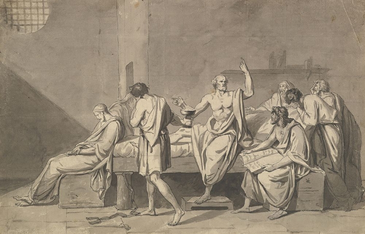 Picture of THE DEATH OF SOCRATES CIRCA 1782