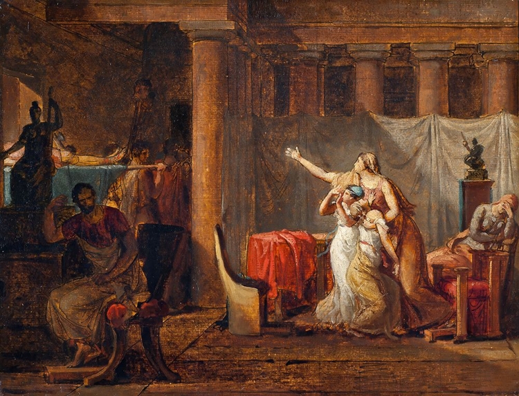 Picture of THE LICTORS RETURNING TO BRUTUS THE BODIES OF HIS SONS. STUDY