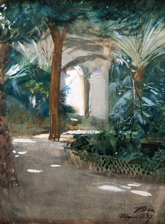 Picture of GARDEN IN ALGIERS 1887