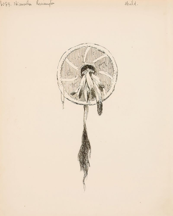 Picture of SHIELD, ILLUSTRATION FOR THE SONG OF HIAWATHA 1889