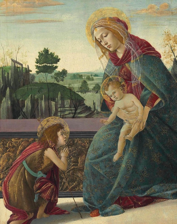 Picture of MADONNA AND CHILD WITH YOUNG SAINT JOHN THE BAPTIST
