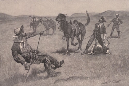 Picture of TEACHING A MUSTANG PONY TO PACK DEAD GAME 1890