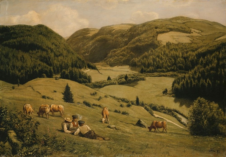 Picture of THE ALB VALLEY NEAR SANKT BLASIEN 1882