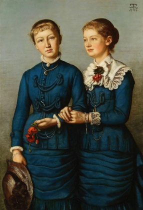 Picture of PORTRAIT OF THE TWO DAUGHTERS OF THE HAAG FAMILY 1883