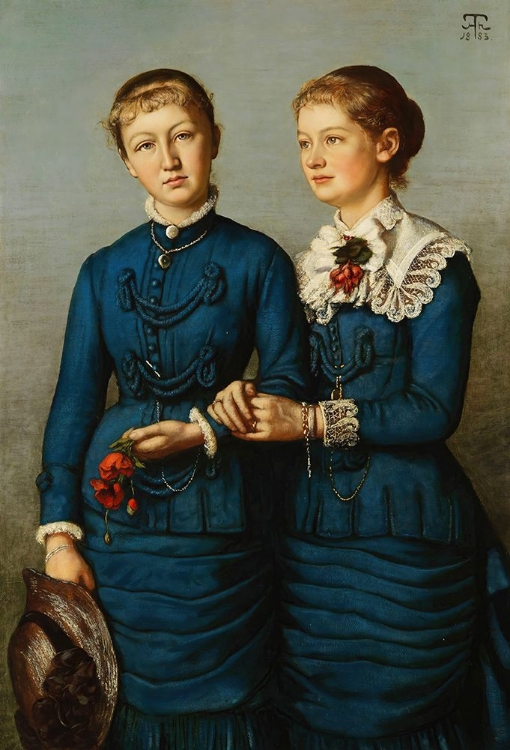 Picture of PORTRAIT OF THE TWO DAUGHTERS OF THE HAAG FAMILY 1883