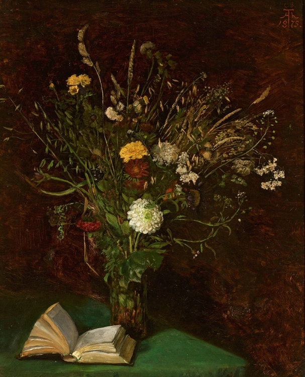 Picture of VASE WITH FLOWERS 1875